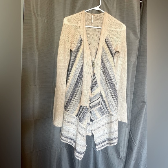 Free People Sweaters - Free People Lurex waterfall open cardigan  S/P